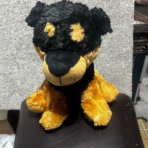 Toy Factory ROTTWEILER Dog Stuffed Animal With Red Collar  Plush Puppy 10”